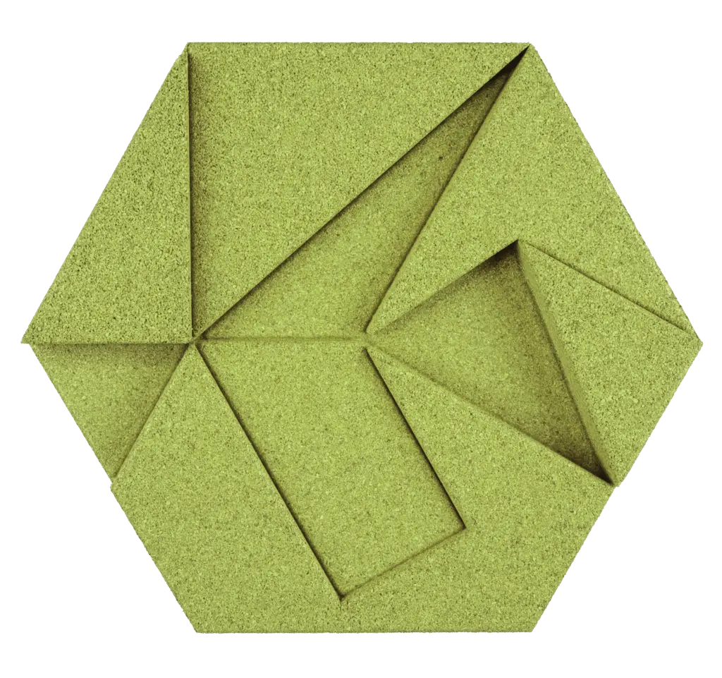 hexagon olive Muratto Kork